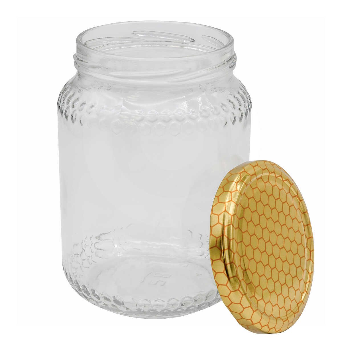 Vaso in vetro per miele 1Kg  (12 pz)