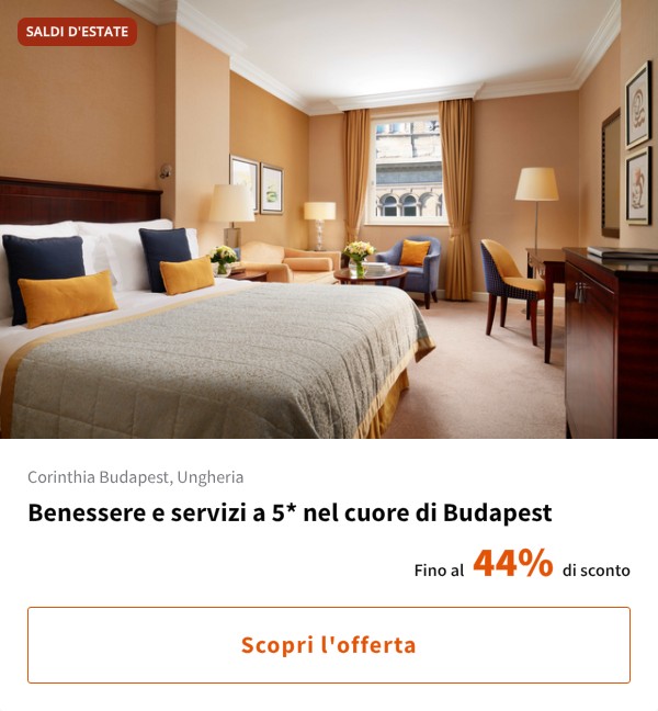 Benessere e servizi a 5* nel cuore di Budapest
