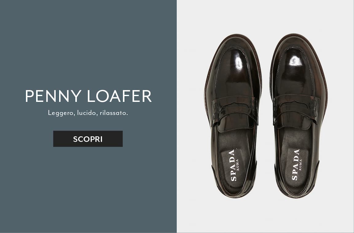 Mocassino con mascherina in pelle