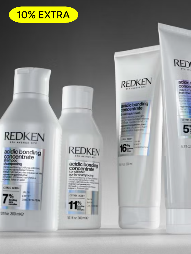 Redken Acidic Bonding Concentrate Shampoo 500ml, Conditioner 500ml and Leave-in Treatment 150ml Bond Repair Supersize Bundle