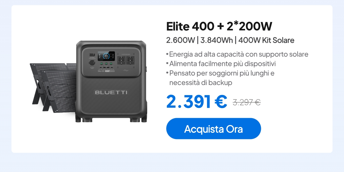 BLUETTI Elite 400+2*200W