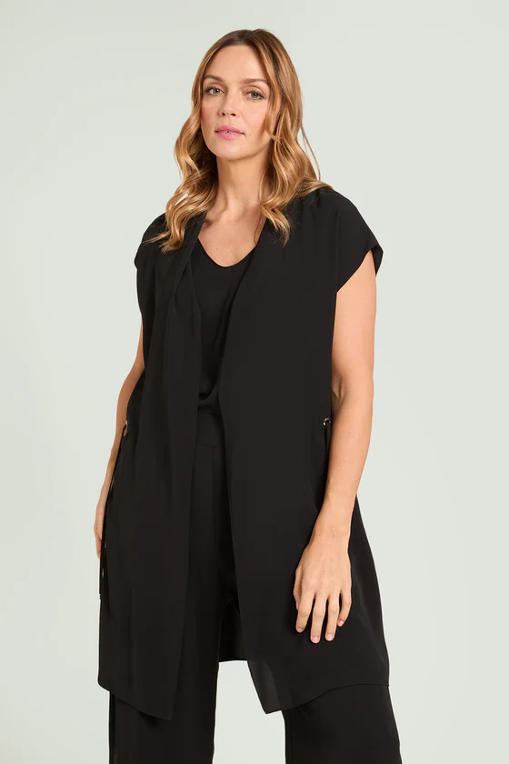 GILET IN TESSUTO FLUIDO SILKY TOUCH
