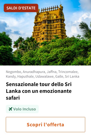 Sensazionale tour dello Sri Lanka con un emozionante safari