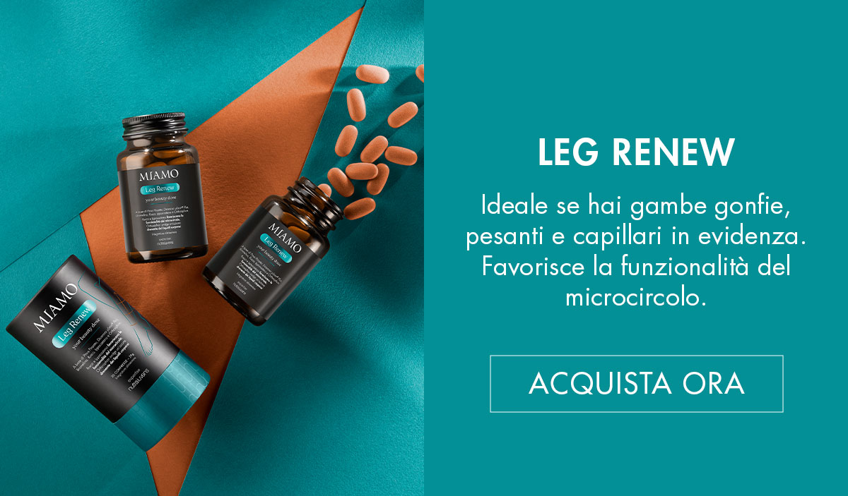 leg renew ideale se hai gambe gonfie, pesanti e capillari in evidenza. favorisce la funzionalità del microcircolo