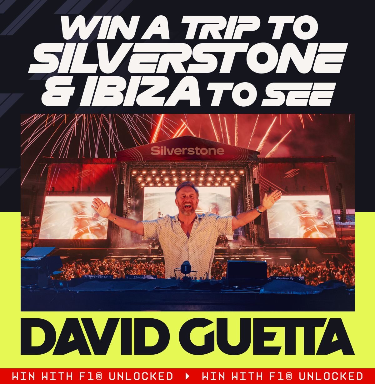 Win a trip to Silverstone & Ibiza to see David Guetta