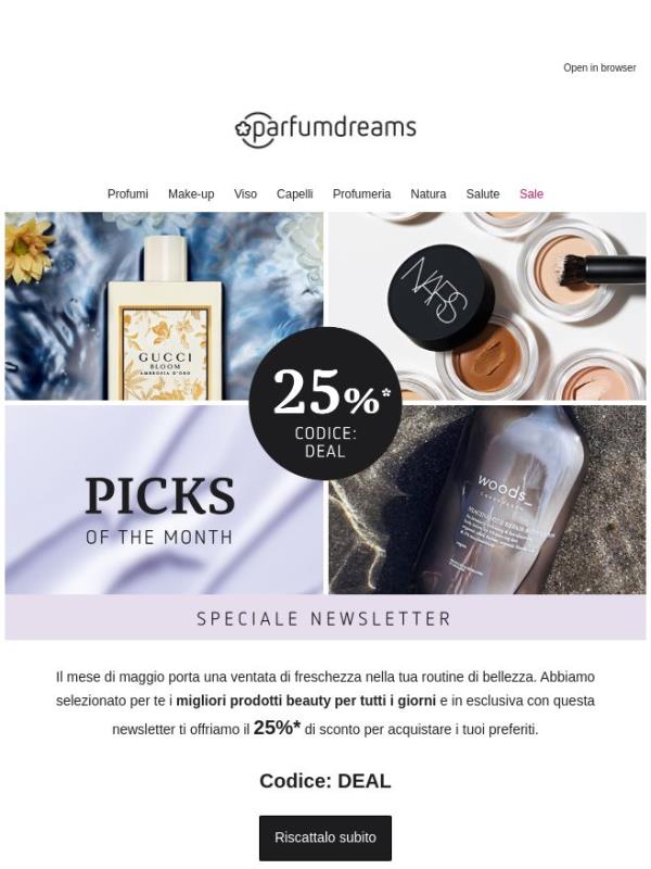 Beauty, risparmia il 25% sui nostri preferiti di maggio 😍