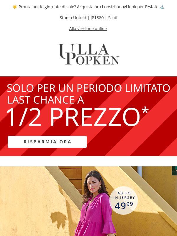 Last chance a metà prezzo 💰  Attenzione alle occasioni!