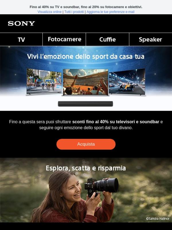 ULTIMA OCCASIONE: Ancora poche ore per approfittare di sconti su TV, Soundbar e fotocamere
