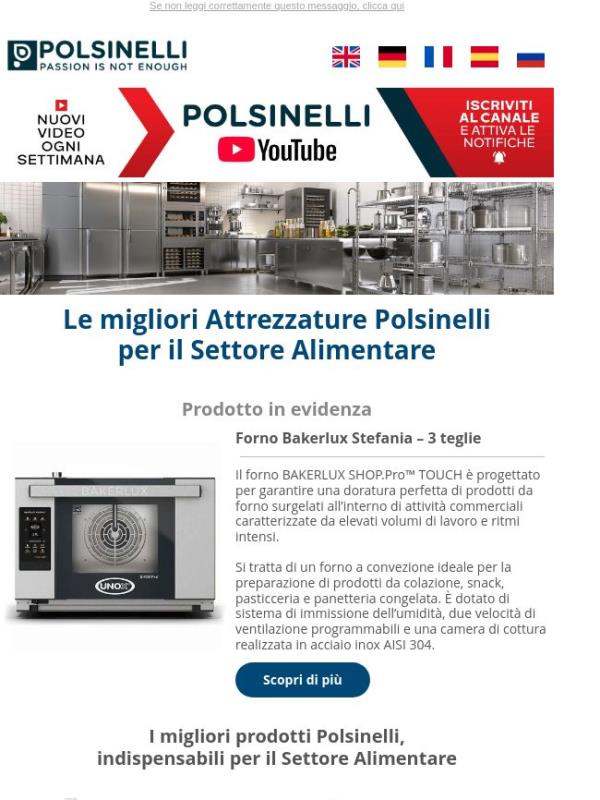 Attrezzature Professionali Polsinelli per il Settore Alimentare 🧑‍🍳