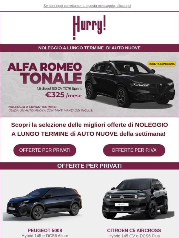 🚘HURRY! Noleggio | Le MIGLIORI OFFERTE della settimana 🚘 Scopri tutte le auto a noleggio a prezzi scontati!