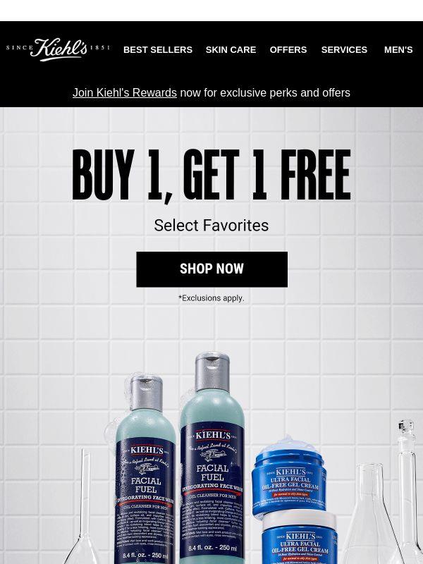 Buy 1, Get 1 Free Starts Now