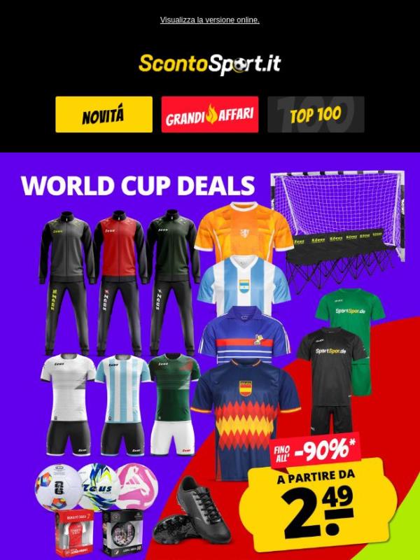 ⚽ Offerte per i Mondiali a partire da 2,49 € 🤩