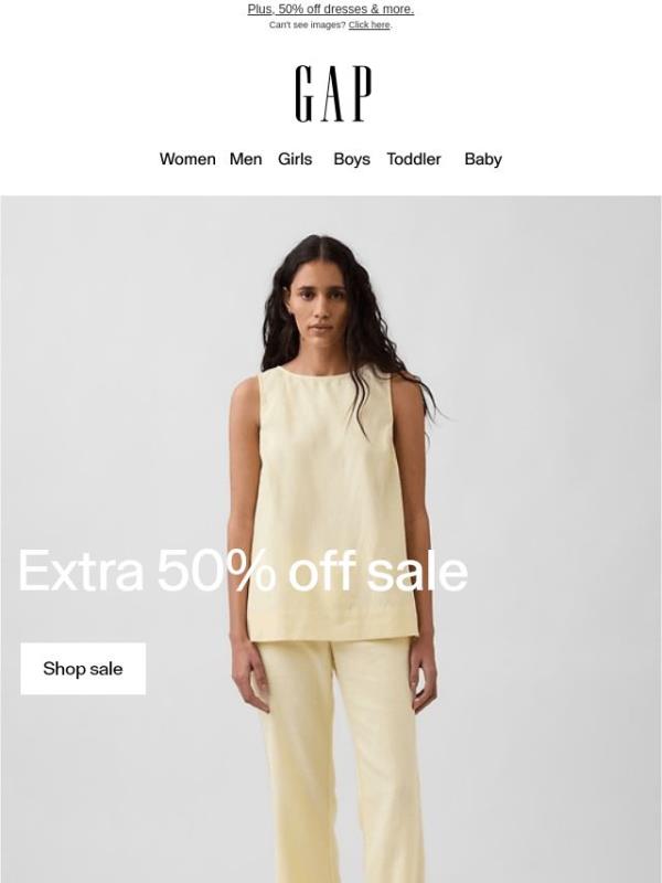 Just dropped: you get an extra 50% off sale styles