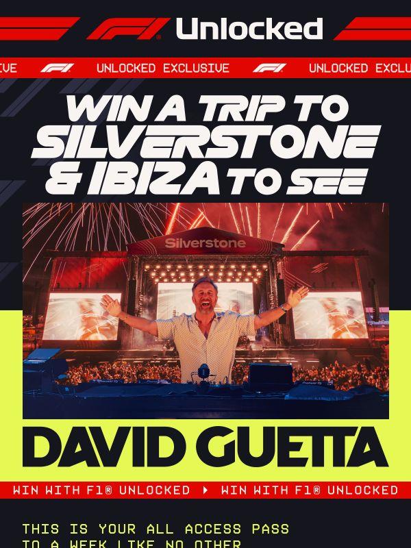 Go backstage with David Guetta at Silverstone