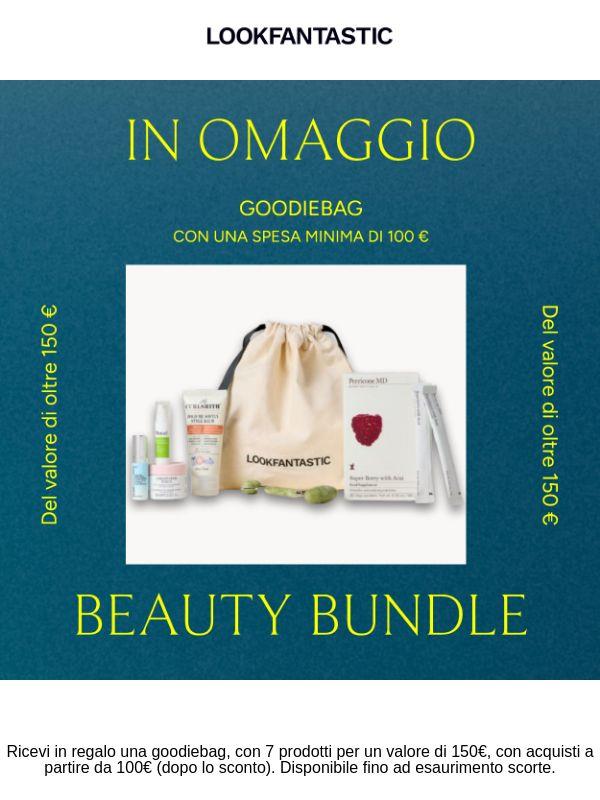 In regalo goodiebag del valore di 150 €!