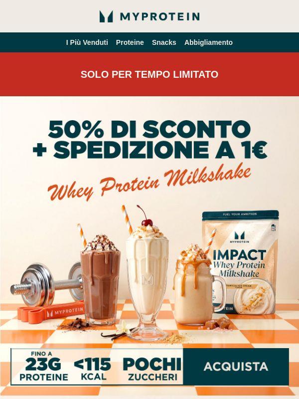 50% di Sconto + Spedizione a 1€ 🚚