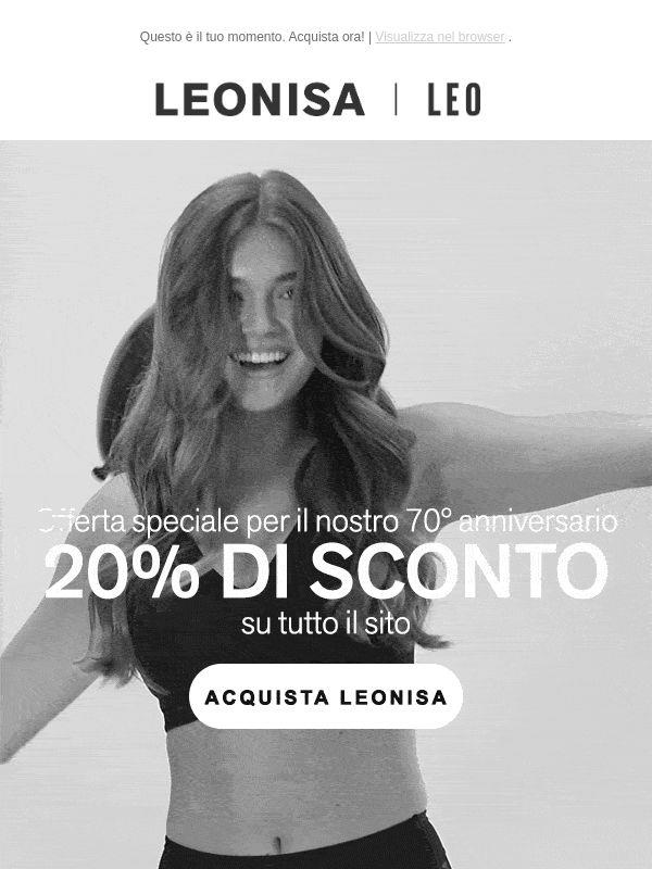 Festeggia 70 anni con il 20% DI SCONTO!