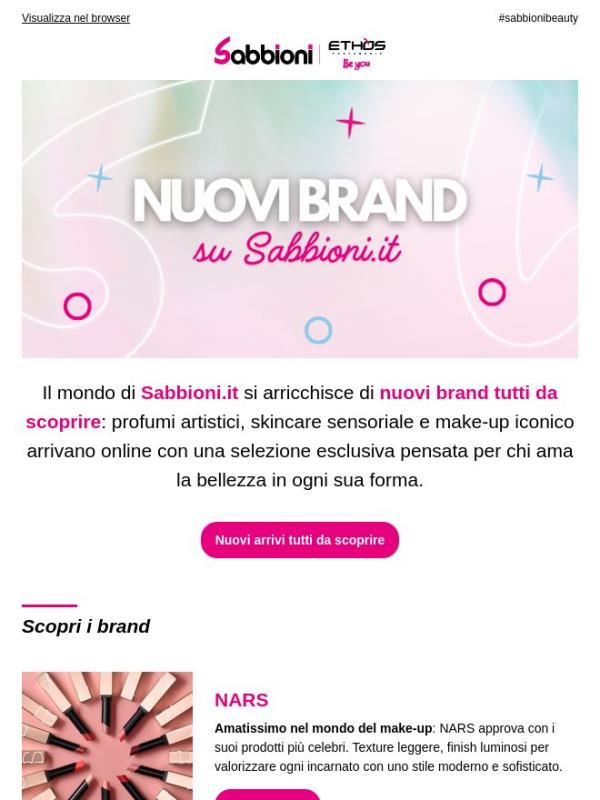 ✨ Nuovi brand da scoprire su Sabbioni.it