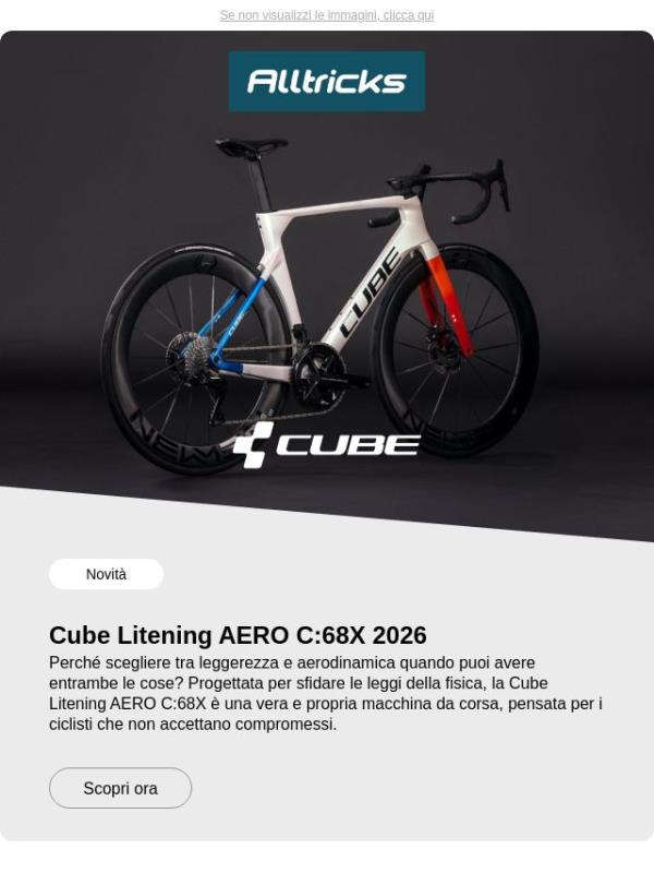 Cube Litening AERO C:68X 2026: una vera macchina da corsa !