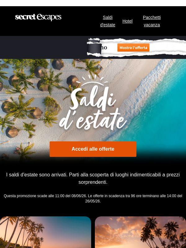 Sconti fino al 67% I Saldi d'estate