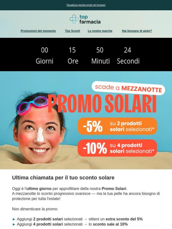 🚨 Scade stanotte: ultimo giorno Promo Solari