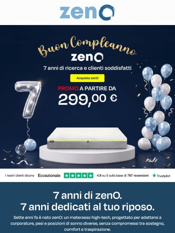 🔵 7 anni di zenO. 7 Anni dedicati al tuo riposo (con uno sconto speciale)