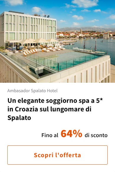 Un elegante soggiorno spa a 5* in Croazia sul lungomare di Spalato
