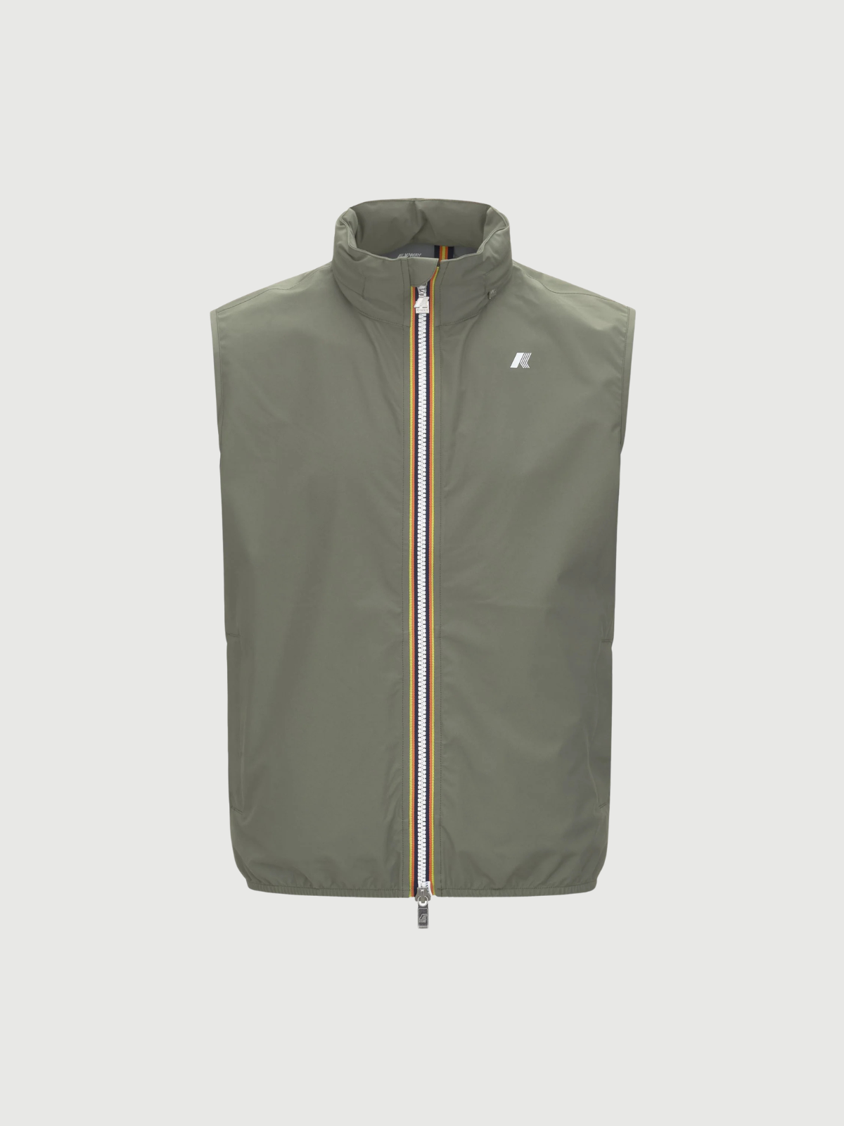 an image of a blue jacket with a hood and a zipper