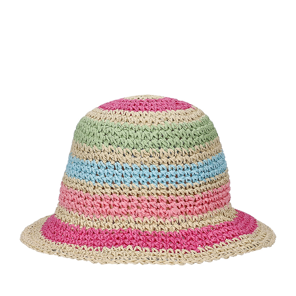 Image of CAPPELLO CLOCHE IN CARTA CON RIGHE COLORATE 0880 HAT YOU KIDS