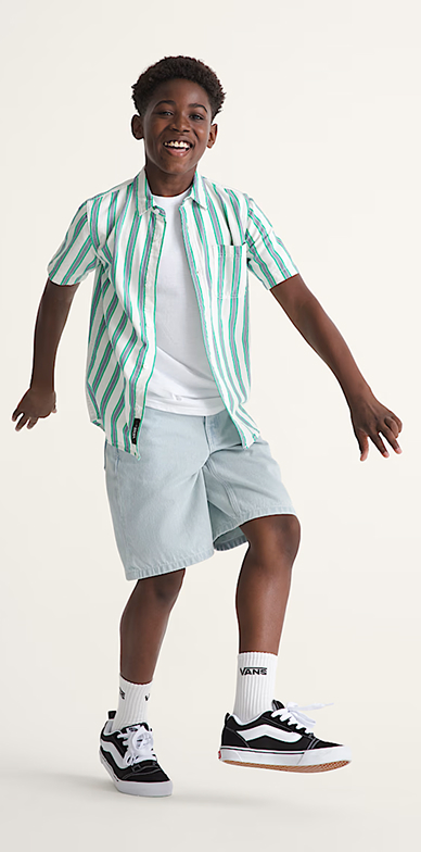 Kids Check-5 Baggy Denim Shorts
