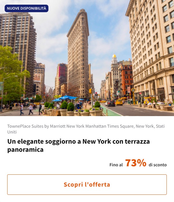 Un elegante soggiorno a New York con terrazza panoramica