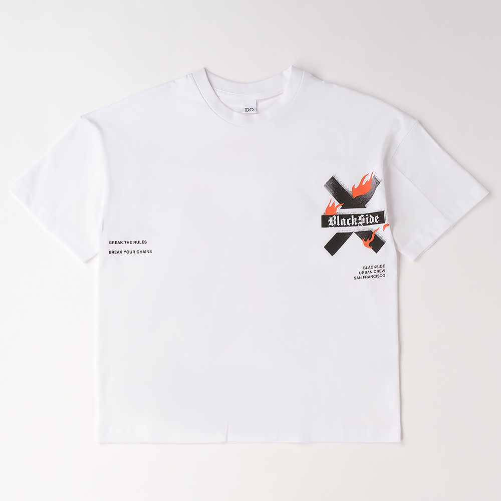 Image of T-SHIRT OVERSIZE FIT 4G641 RAGAZZO IDO