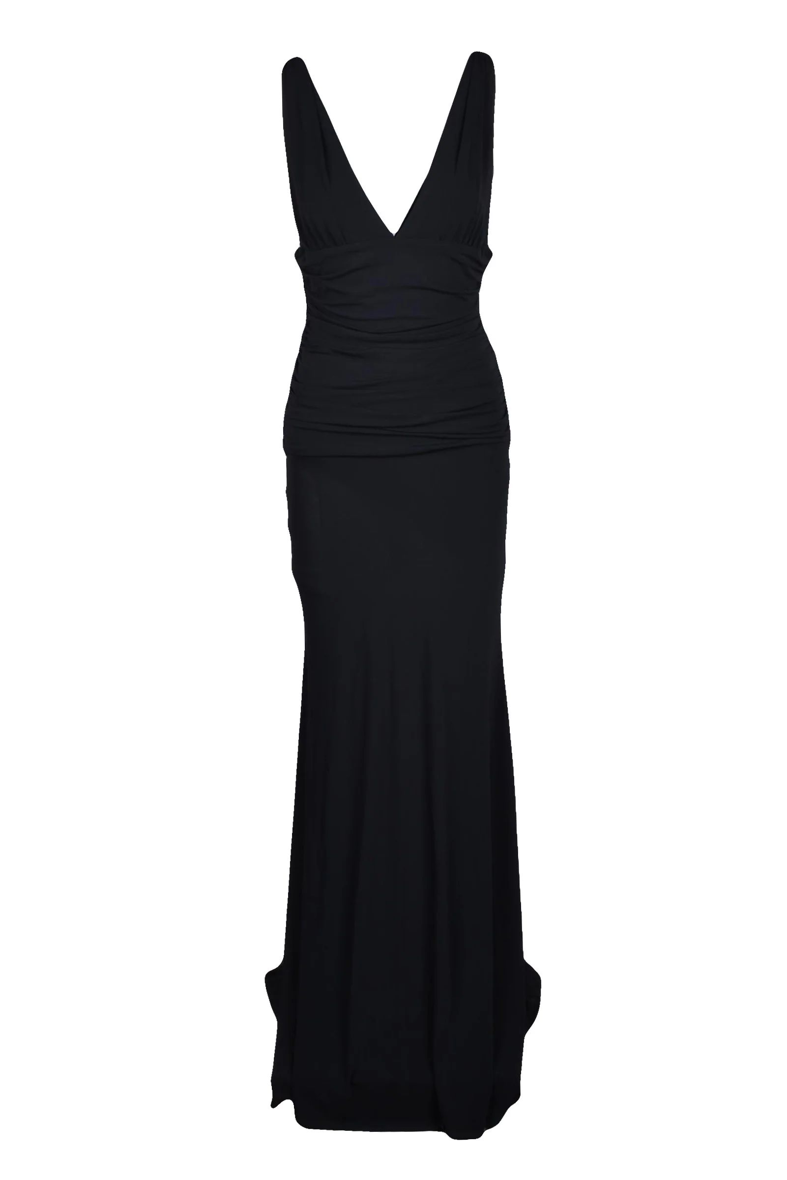 Image of Aniye By Abito Donna Lungo in Jersey Nero