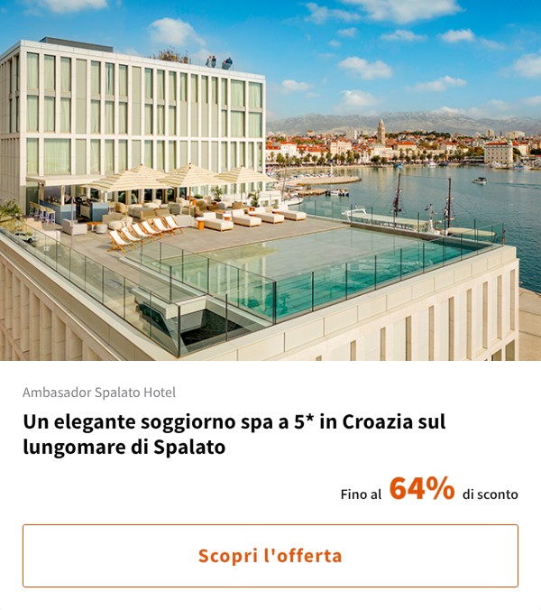 Un elegante soggiorno spa a 5* in Croazia sul lungomare di Spalato