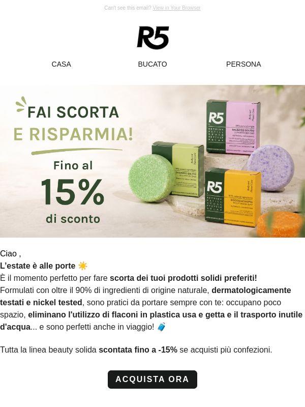 Fai scorta e risparmia!