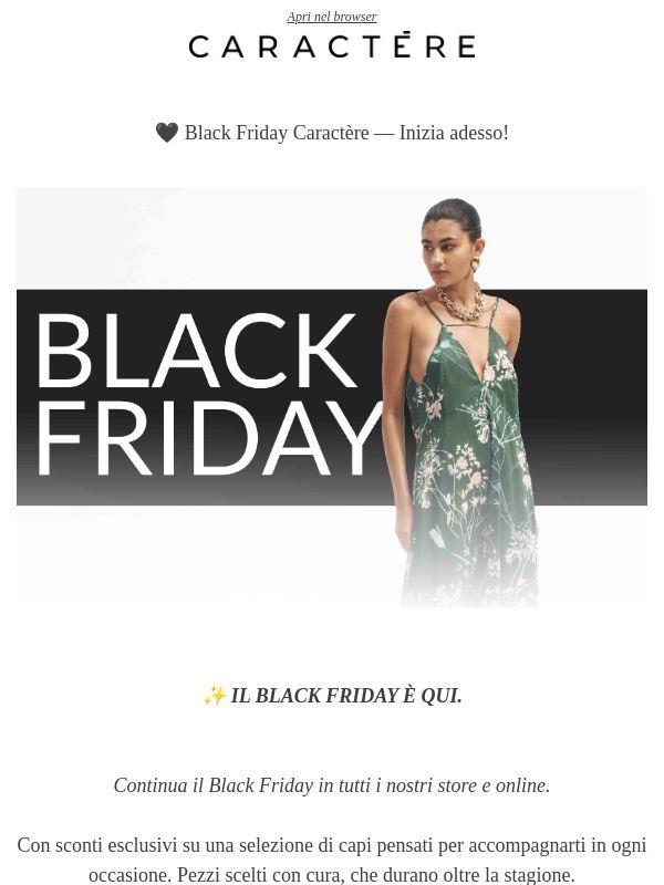 🖤 Black Friday Caractère.