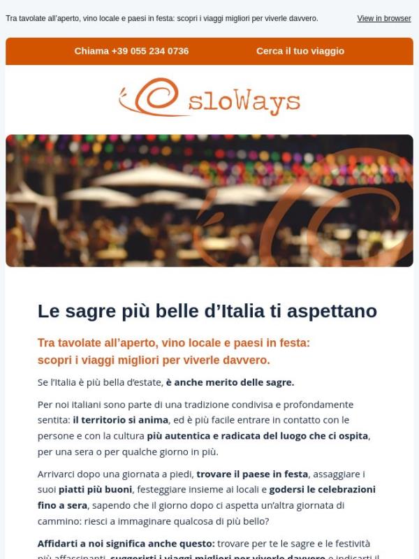 Le sagre più belle d’Italia ti aspettano