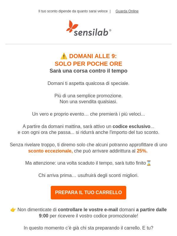 ⚠️ Domani alle 9: non perderti questo evento.