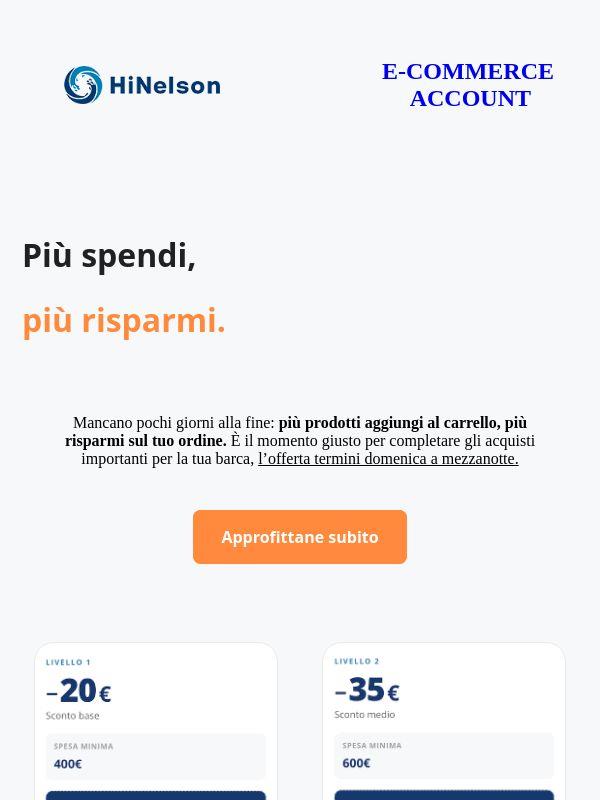 🚨 Termina domani: fino a 200€ di sconto