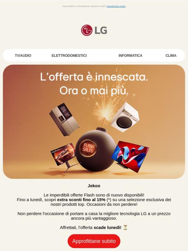 ⚡Offerte Flash: fino al 15% extra sconto