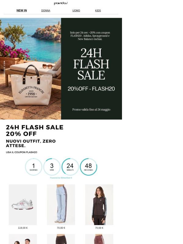 24H  –20% FLASH SALE