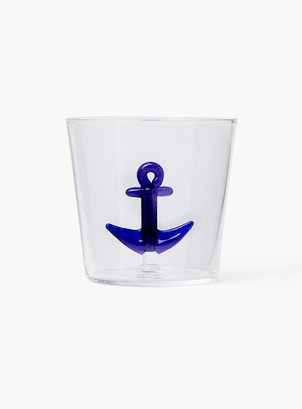 Bicchiere in vetro borosilicato dettaglio ancora