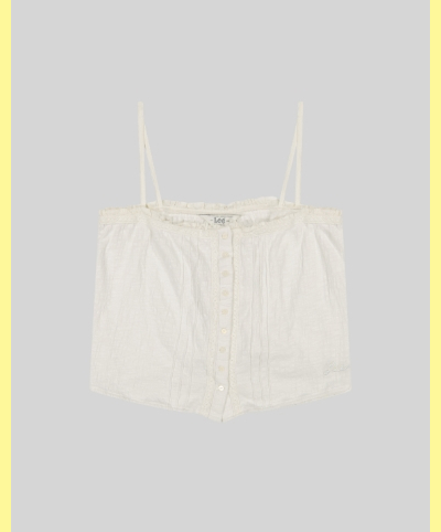 Slim Lace Trim Cami Shirt