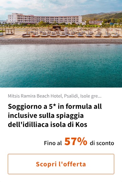 Soggiorno a 5* in formula all inclusive sulla spiaggia dell'idilliaca isola di Kos