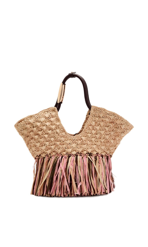 Goldentime rafia tote