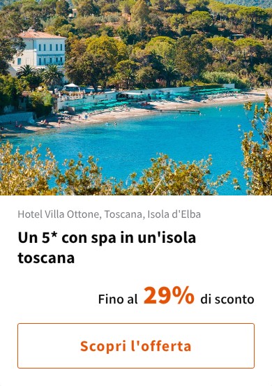 Un 5* con spa in un'isola toscana