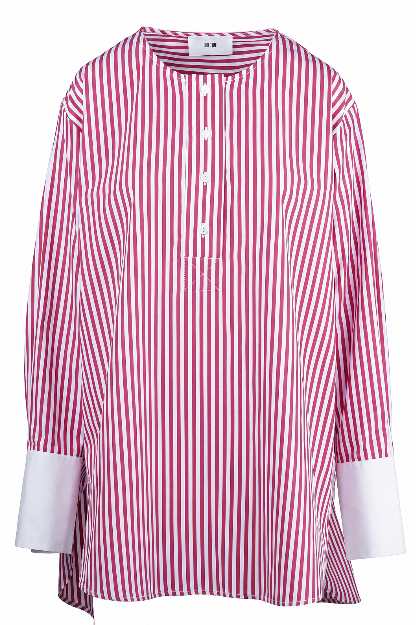Solotre - Camicia - 470677 - Bianco/Rosso