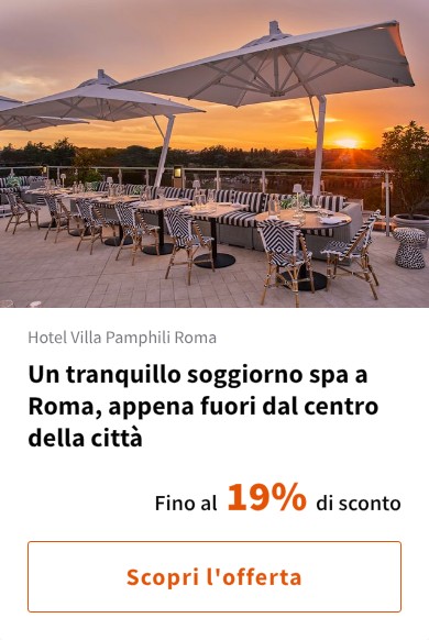 Un tranquillo soggiorno spa a Roma, appena fuori dal centro della città