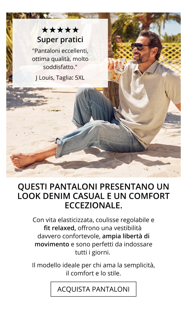 Pantaloni a vita elastica