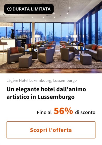 Un elegante hotel dall'animo artistico in Lussemburgo